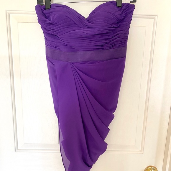 Aidan Mattox Dresses & Skirts - 💜💜Purple ruched cocktail dress💜💜